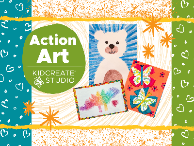 Kidcreate Studio - Fayetteville. Action Art Weekly Class (18 Months-6 Years)